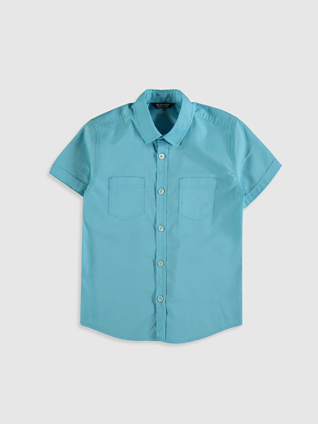 Сорочка з коротким рукавом з попліну для хлопчиків