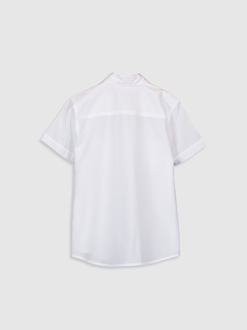 Short Sleeve Poplin Boys' Shirt-1