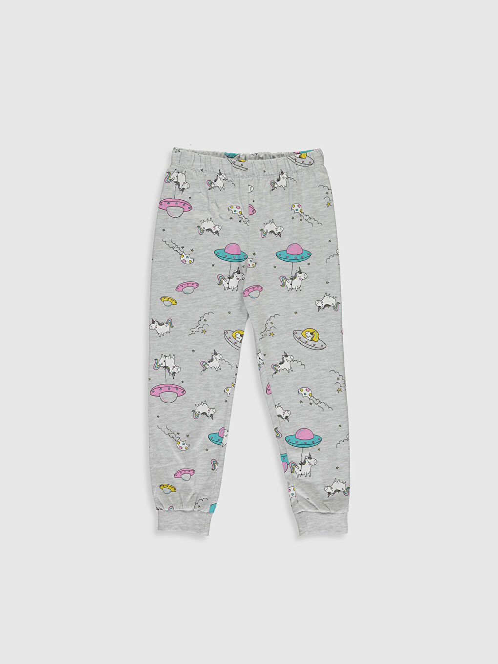 Pembe Kız Çocuk Pamuklu Pijama Takımı-3