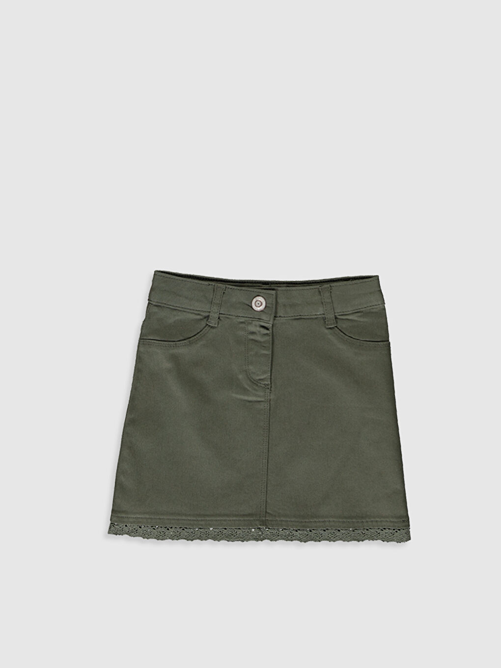 Jupe Fille en Gabardine