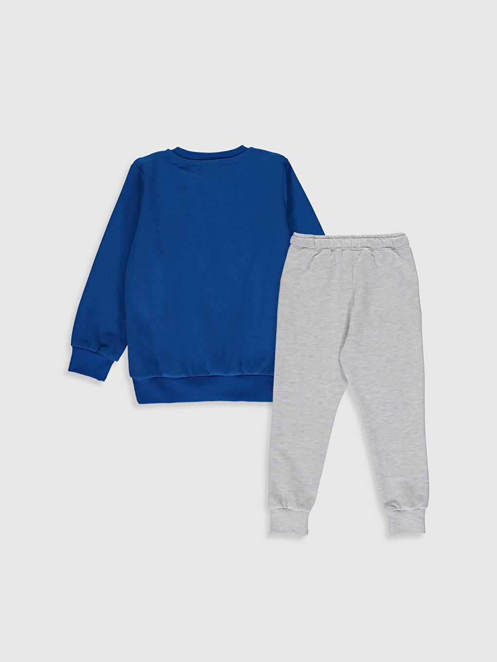 Mavi Bisiklet Yaka Uzun Kollu Erkek Çocuk Takım-1