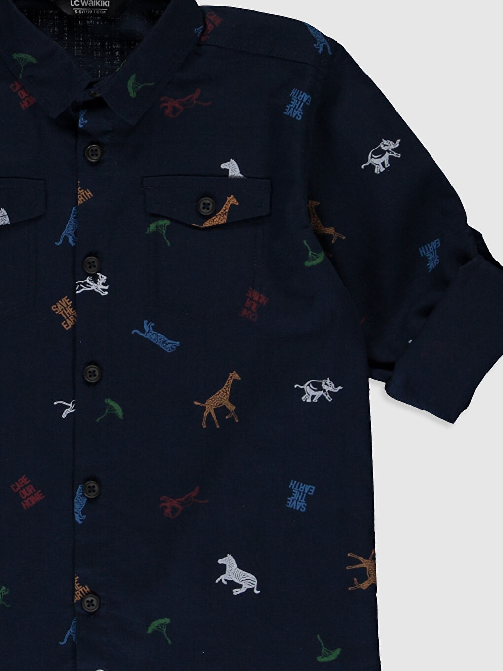 Chemise Garçon en Popeline à Manches Longues-3