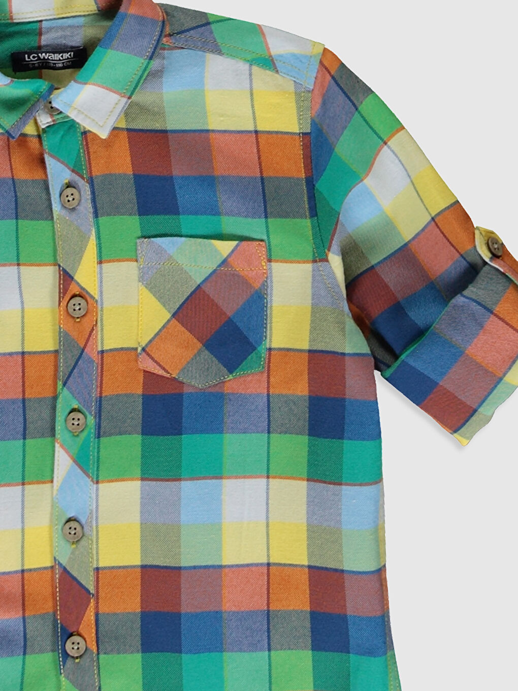 Long Sleeve Twill Boys' Shirt-2