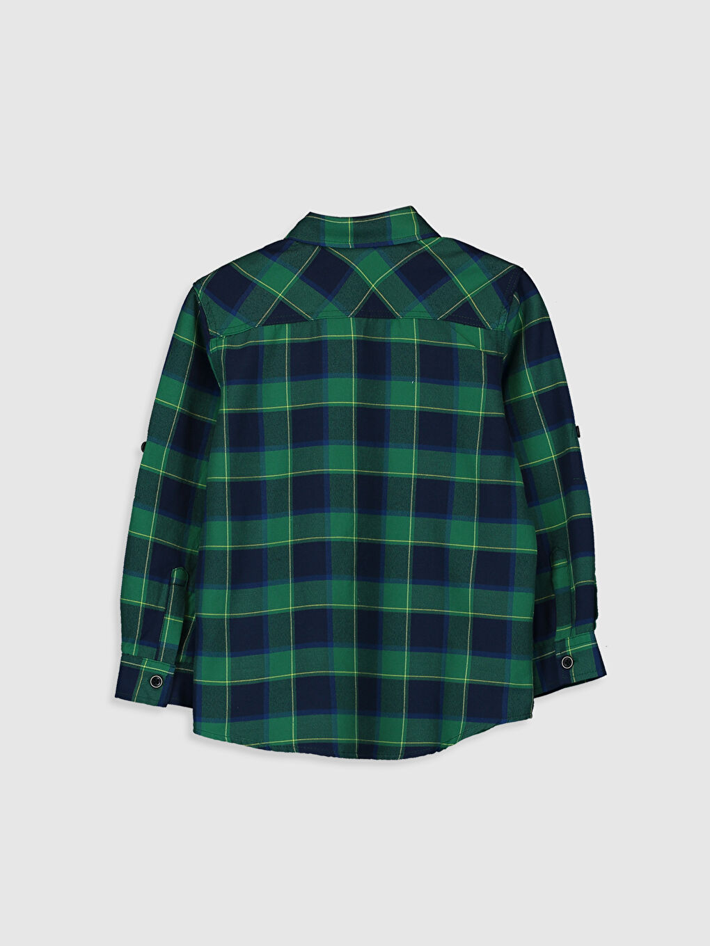 Plaid Long Sleeve Boys' Shirt-1