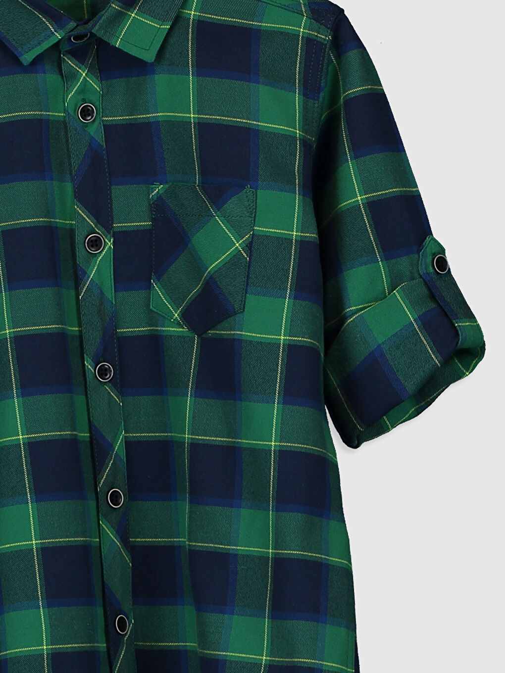Plaid Long Sleeve Boys' Shirt-2