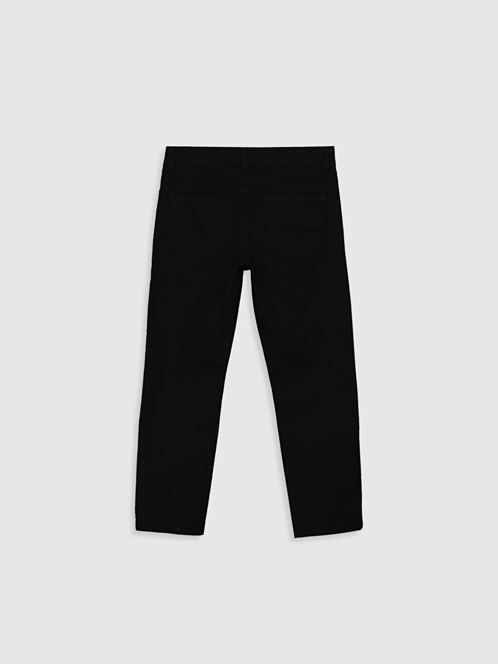 Slim Fit Basic Gabardine Boys Trousers-2