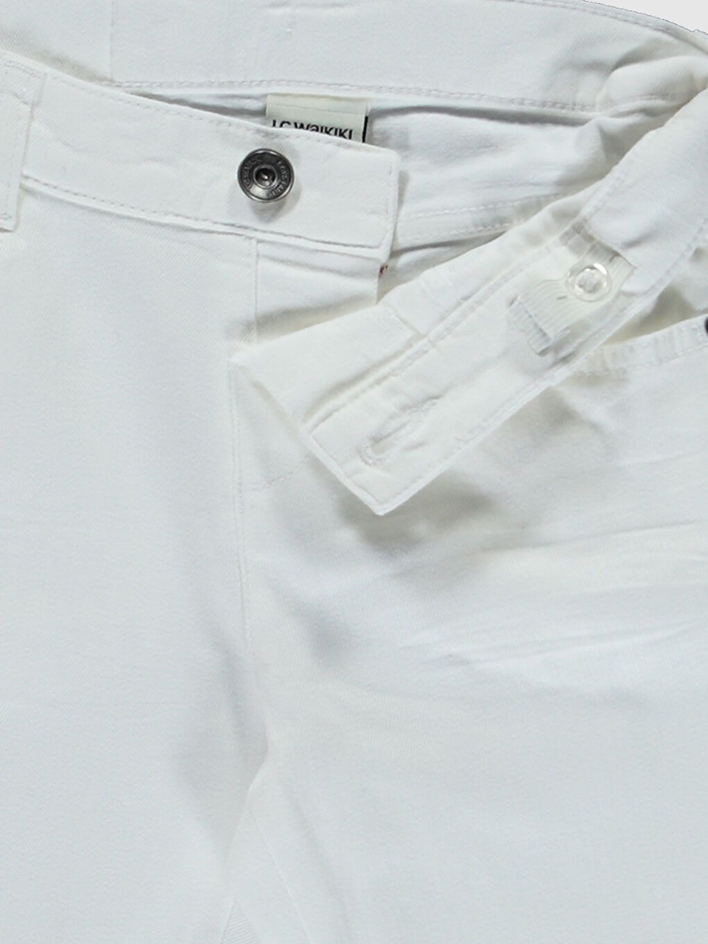 بنطلون أولاد جبردين سادة بقصة رفيعة-3