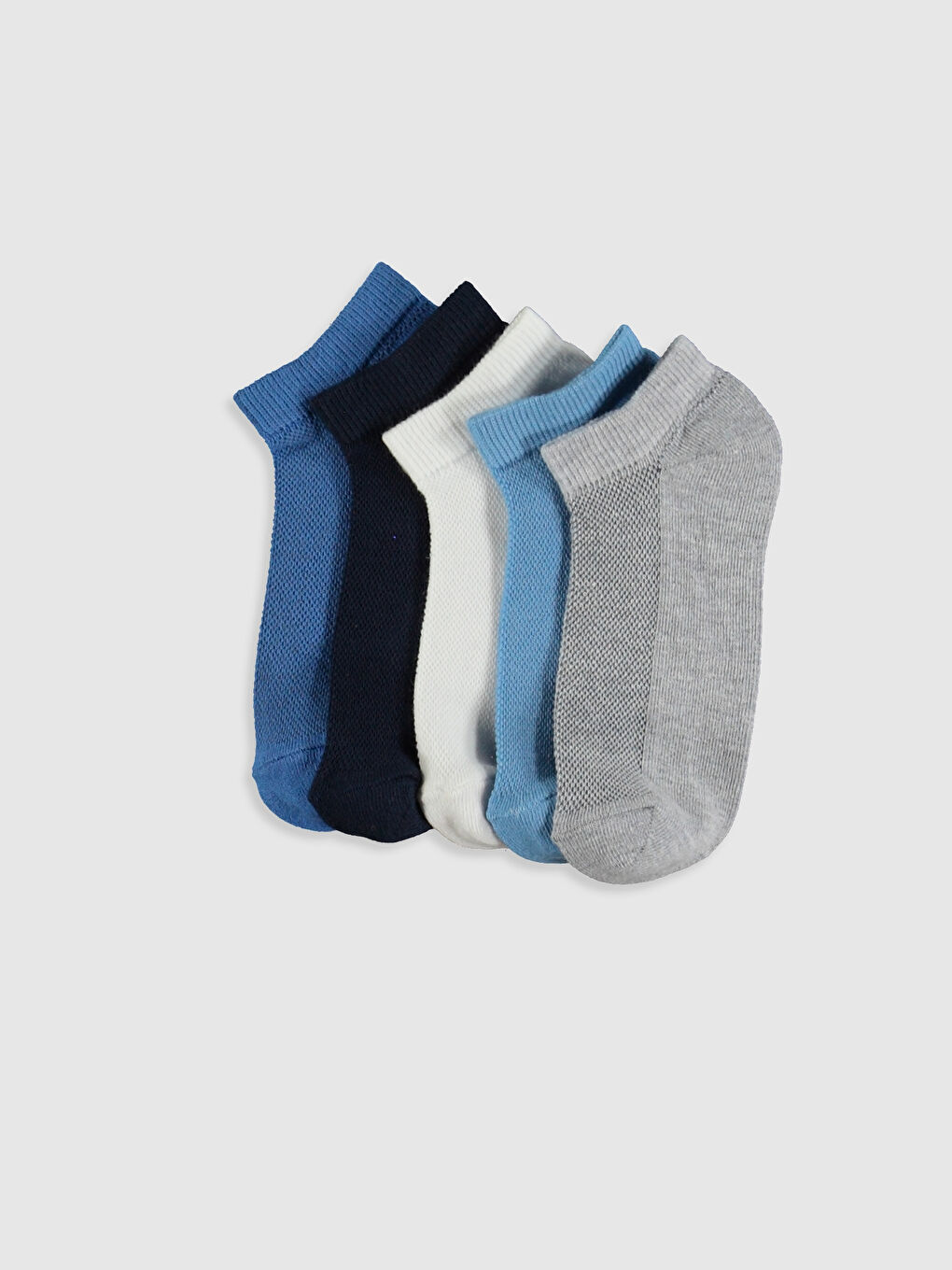 Karışık Basic Erkek Çocuk Patik Çorap 5'li