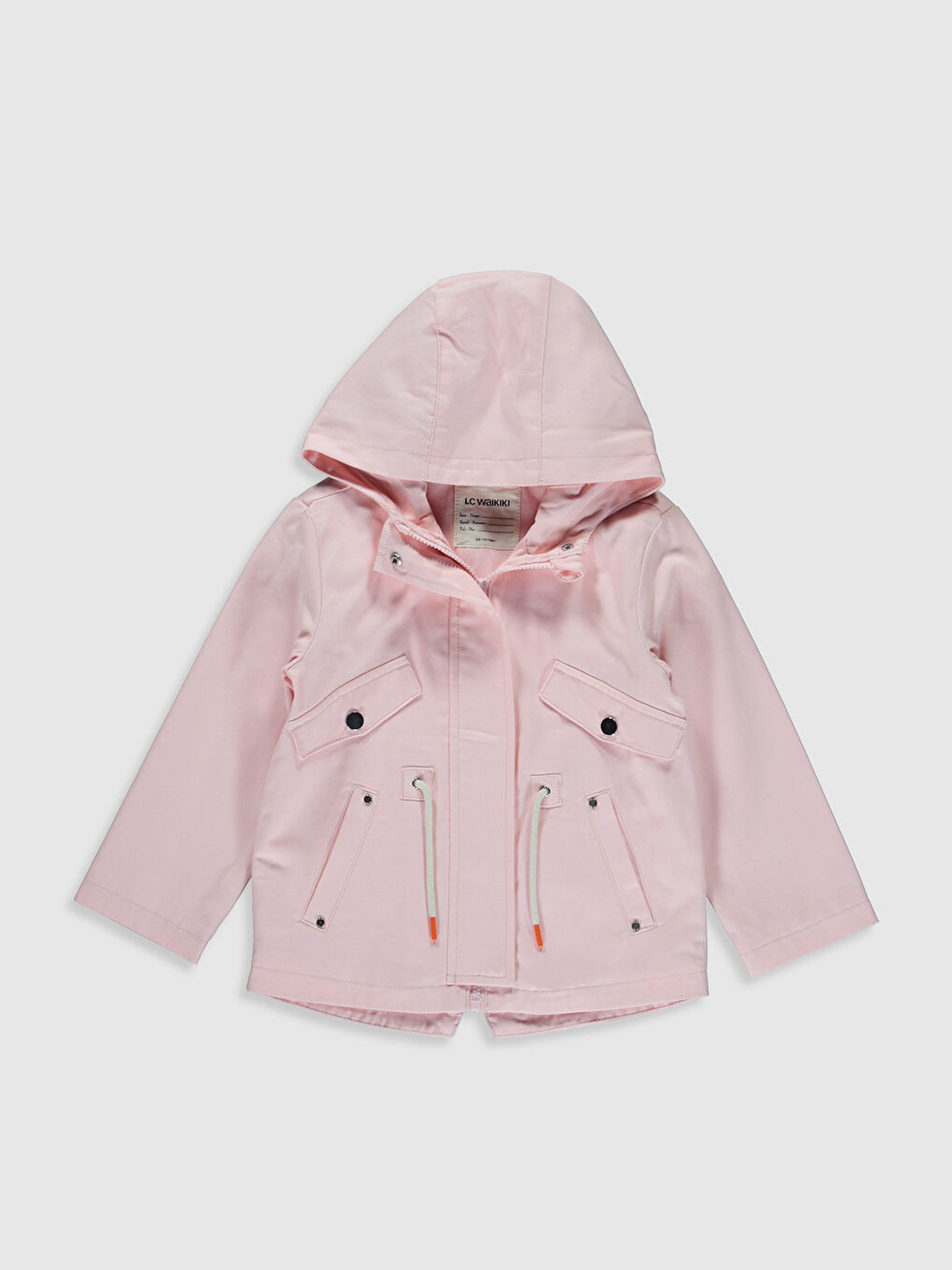 Hooded Long Sleeve Girls' Coat