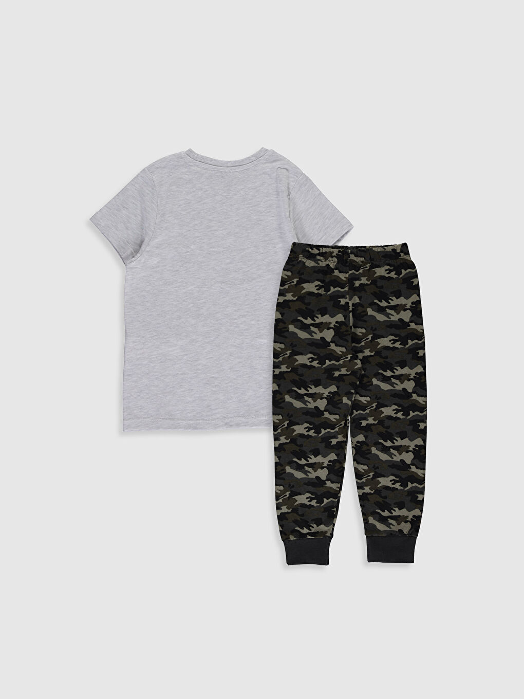 Yeşil Bisiklet Yaka Kısa Kollu Erkek Çocuk Pijama Takım-1