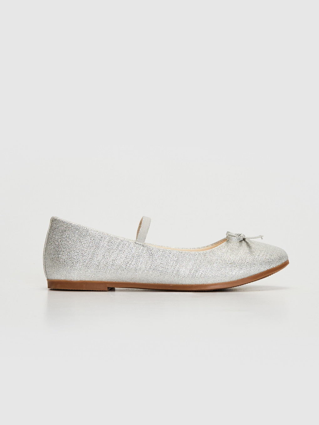 Girl Grey Ballet Flats-1