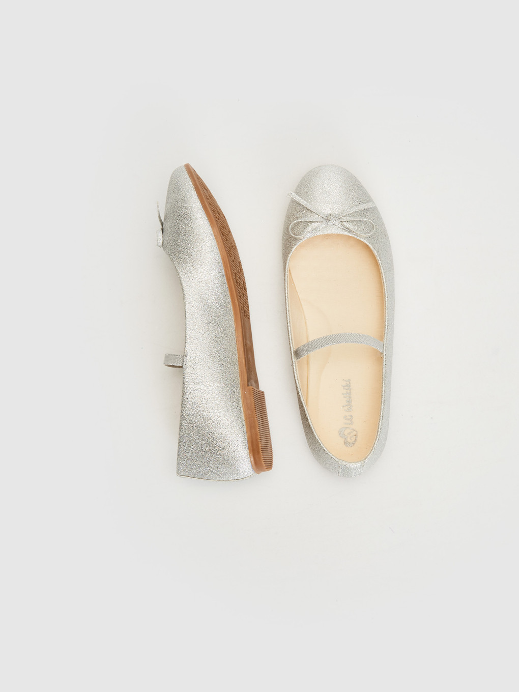 Girl Grey Ballet Flats-2