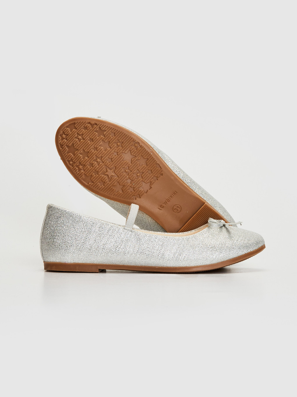 Girl Grey Ballet Flats-3