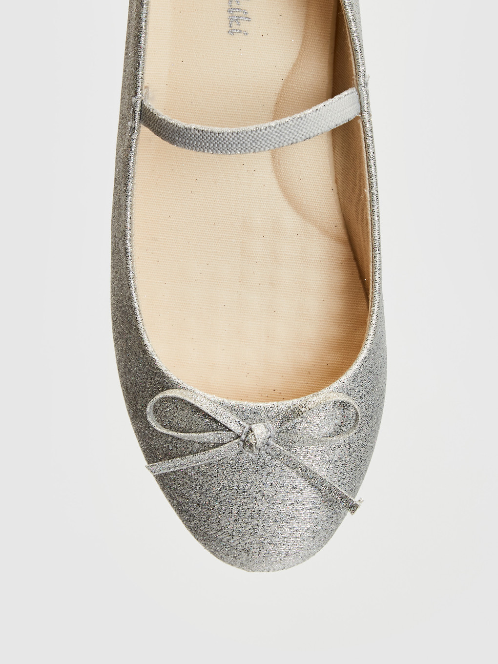 Girl Grey Ballet Flats-5