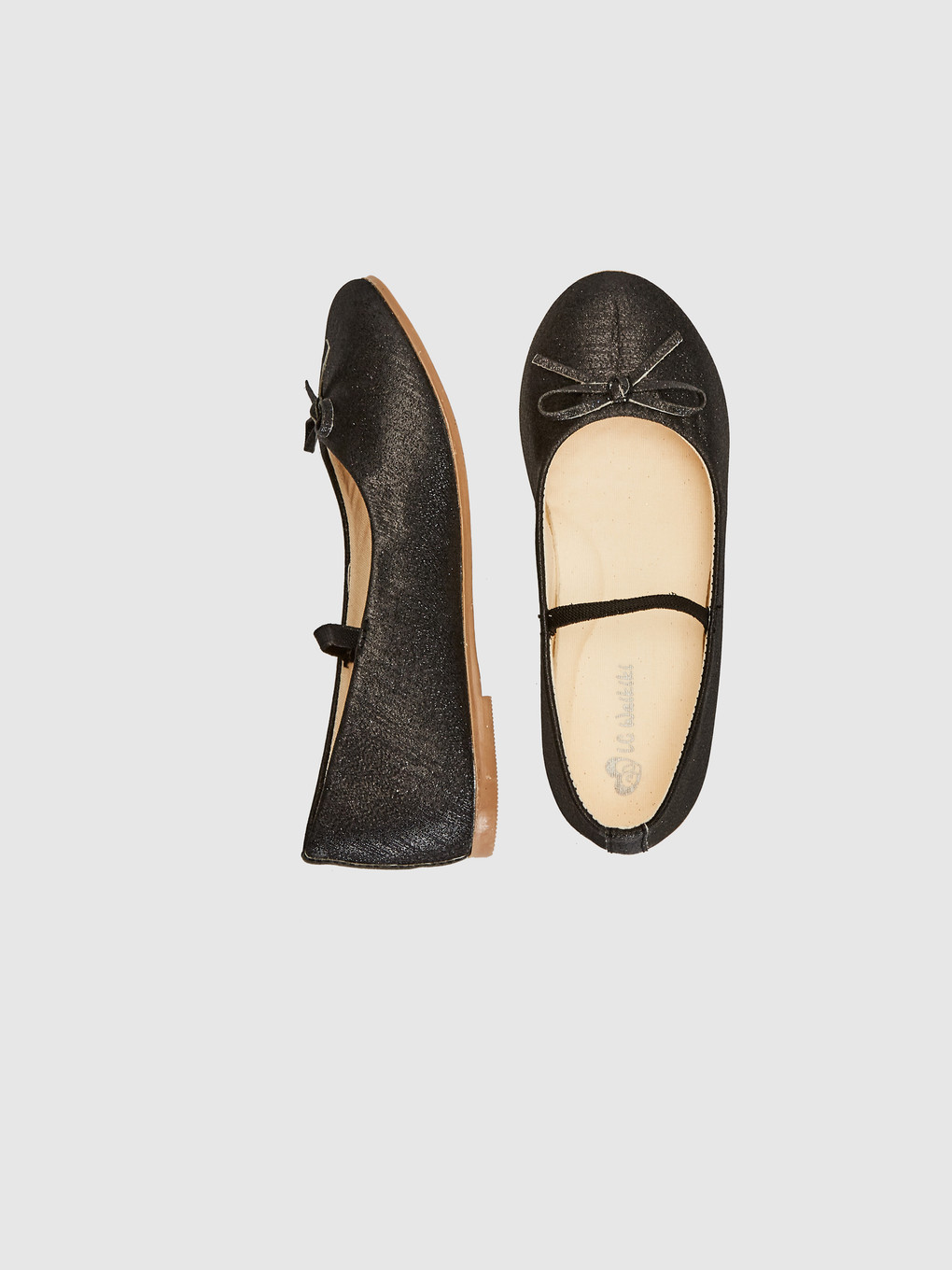 Girl Black Ballet Flats-1