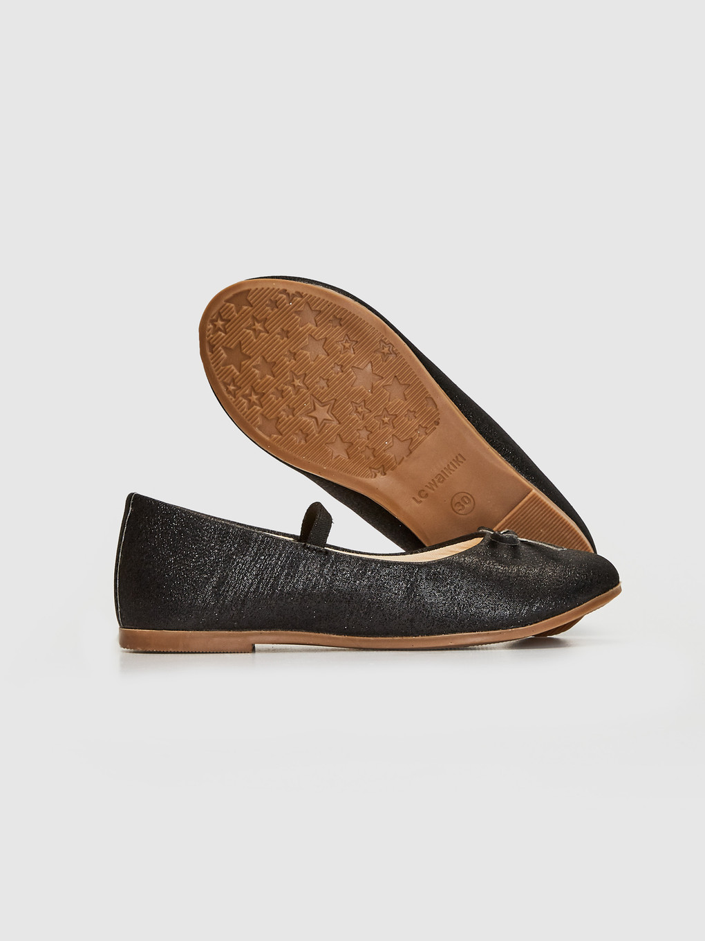 Girl Black Ballet Flats-2