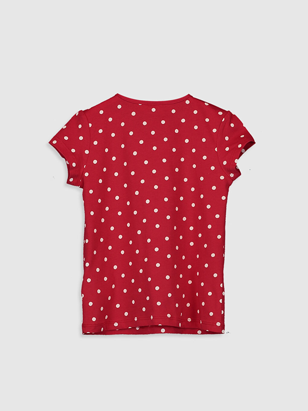 Crew Neck Short Sleeve Girls' T-Shirt-1