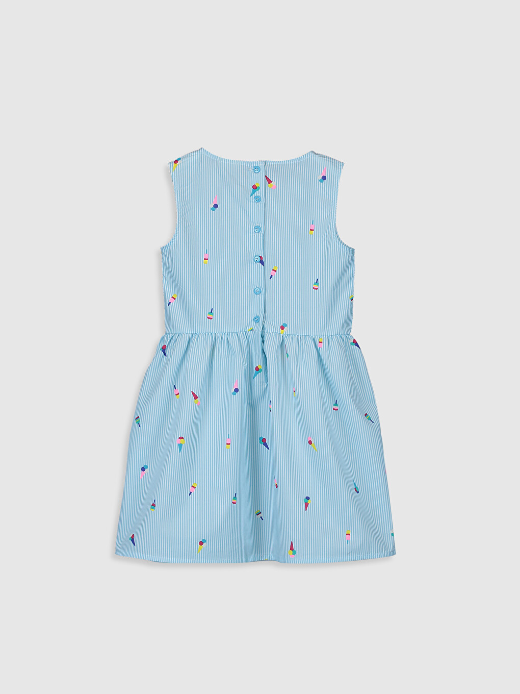 Girl's Printed Poplin Dress-1