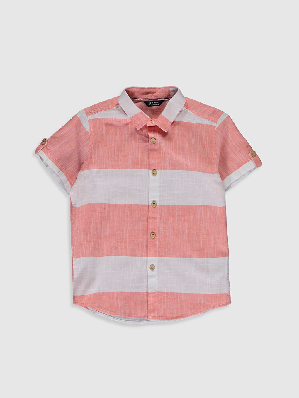 Chemise pour Garçons en Popeline à Manches Courtes