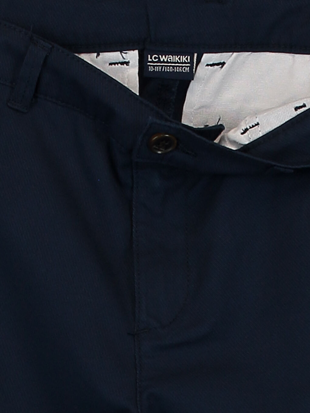 Lacivert Basic Gabardin Erkek Çocuk Pantolon-2
