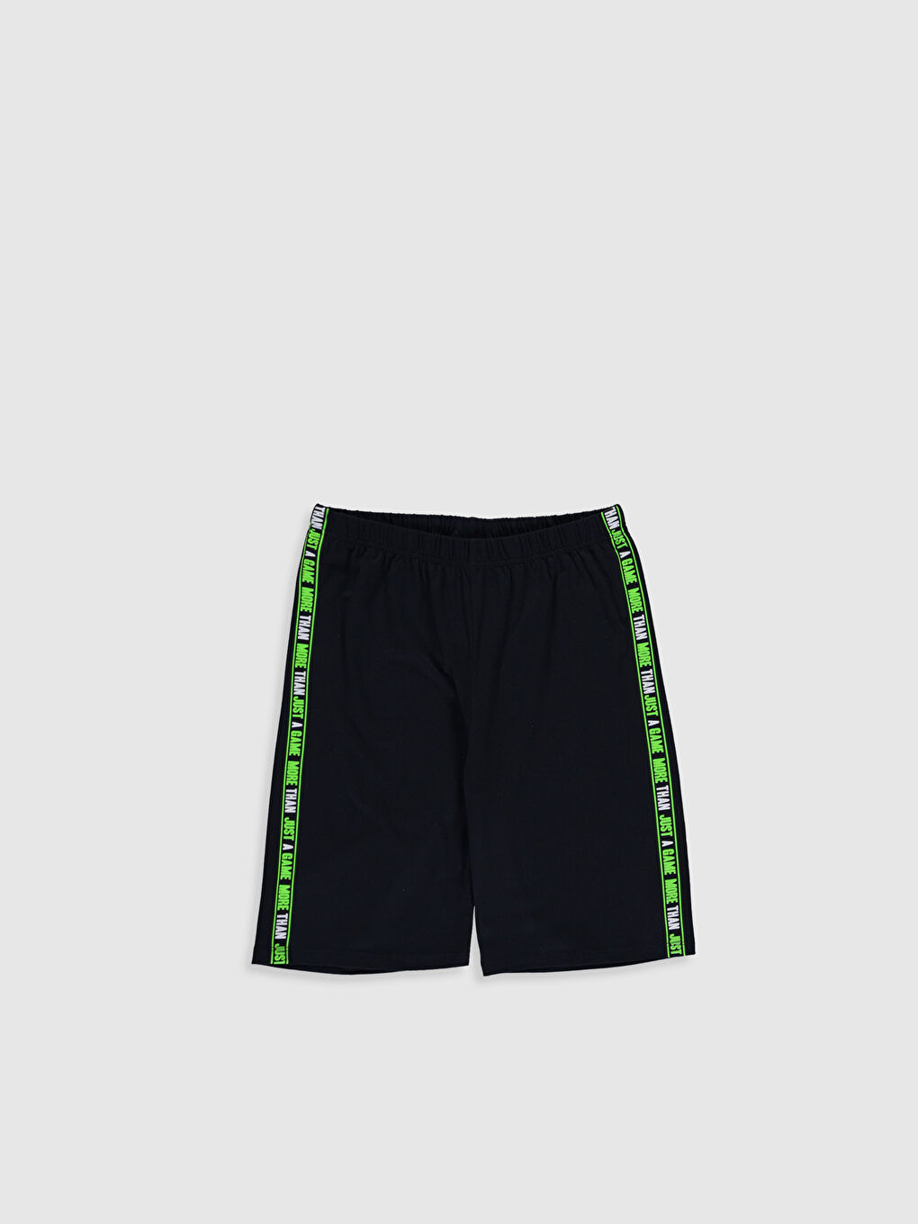 Lacivert Bisiklet Yaka Kısa Kollu Erkek Çocuk Pijama Takım-3