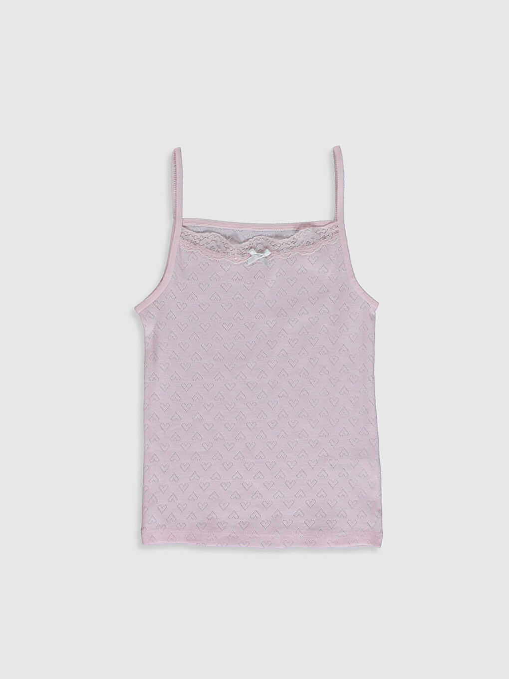 فيست سادة بِحَمّالات ياقة مربعة للبنات - مجموعتين-3