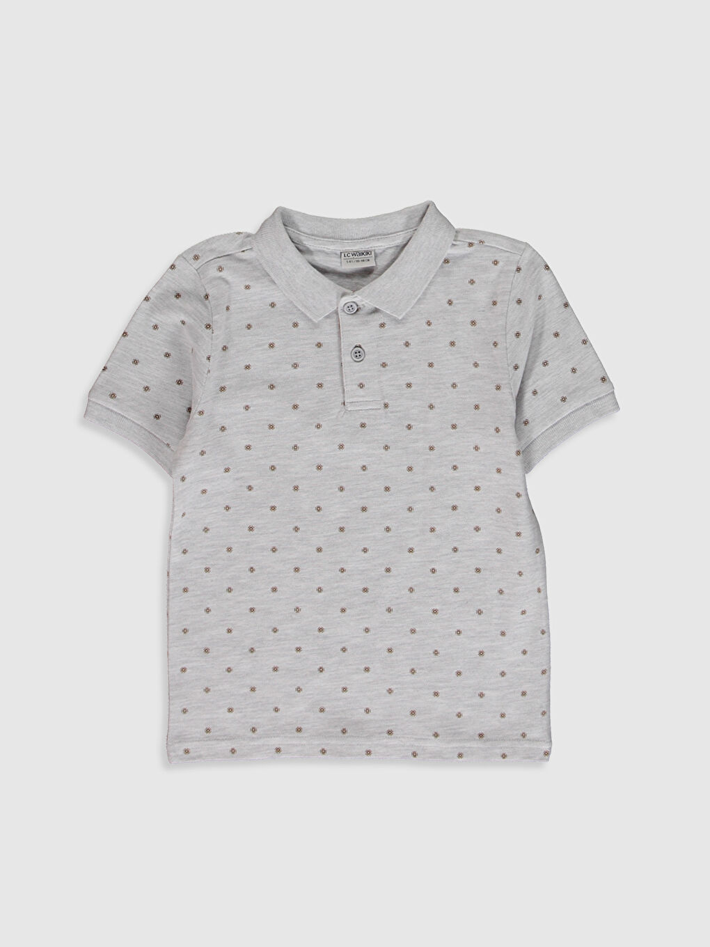 Gri Erkek Çocuk Baskılı Pamuklu Tişört