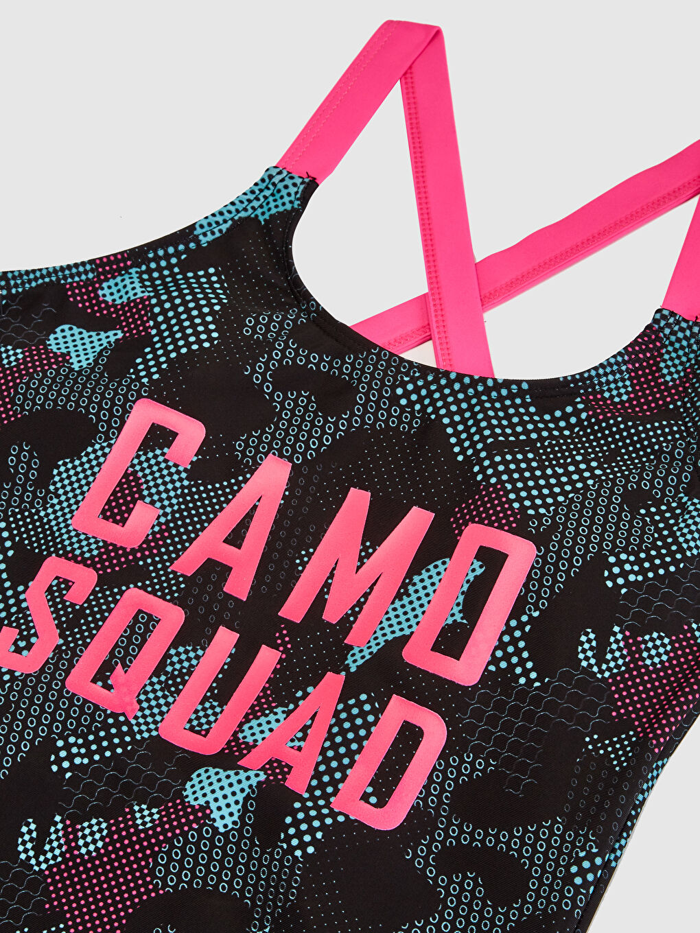 Купальник для девочек с принтом из эластичной ткани-2