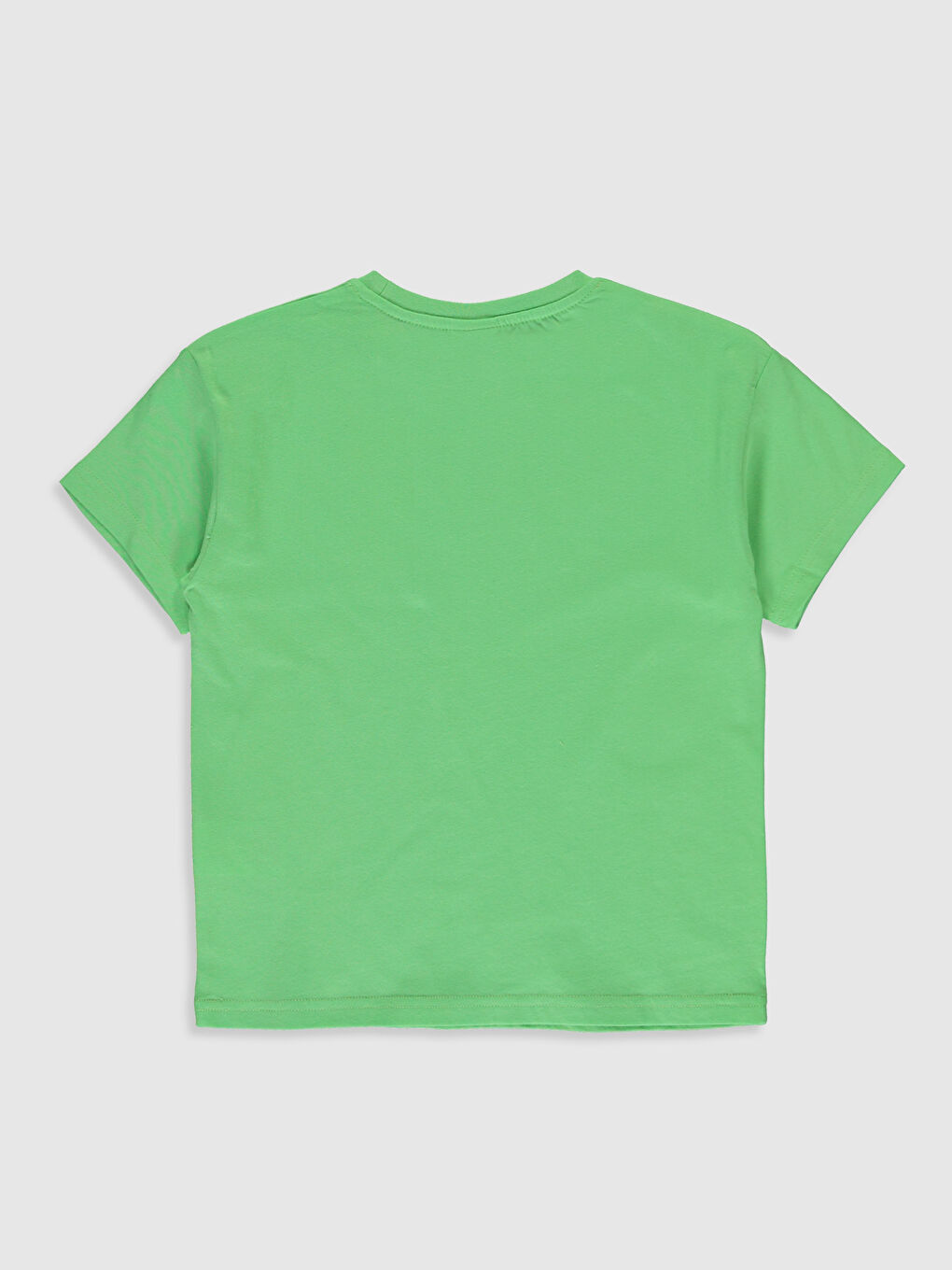 Yeşil Erkek Çocuk Güneşte Renk Değiştiren Pamuklu Tişört-1