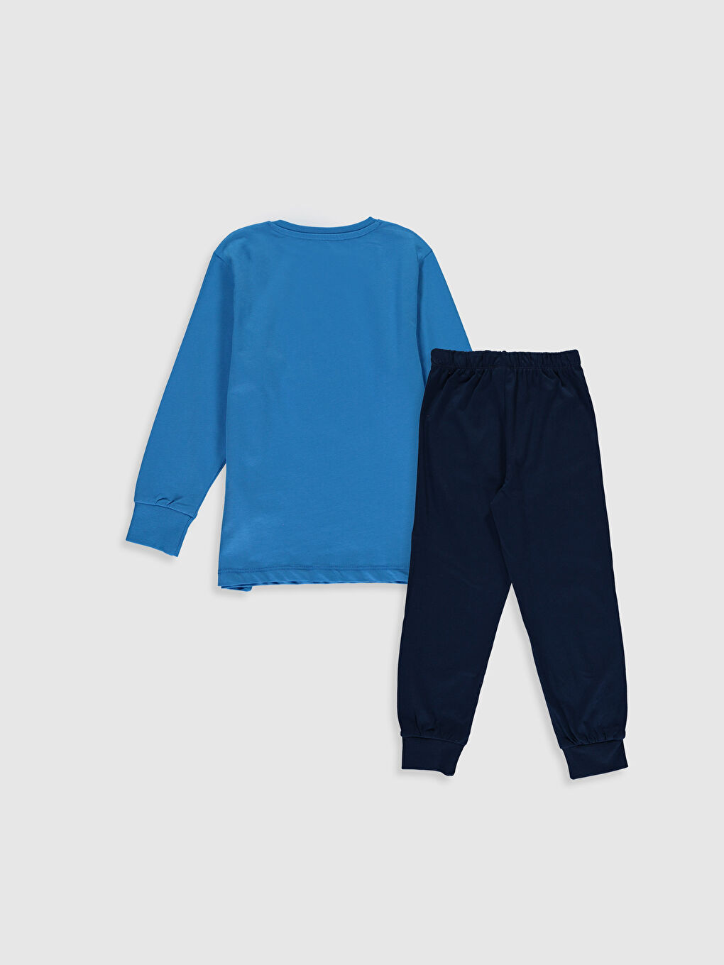 Ensemble de pyjama garçon à col rond et manches longues-1