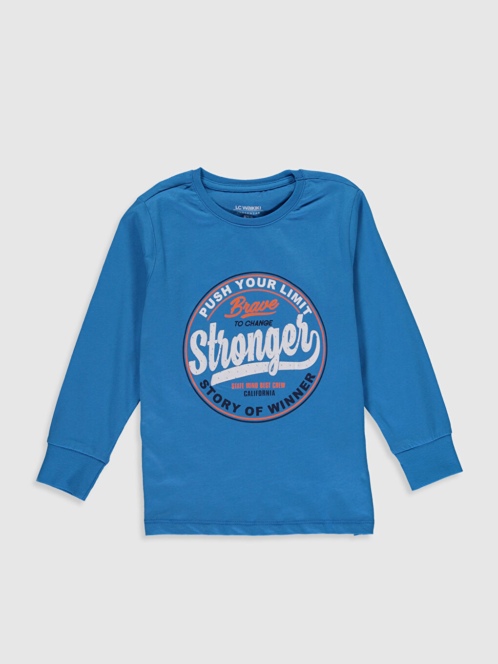 Ensemble de pyjama garçon à col rond et manches longues-2