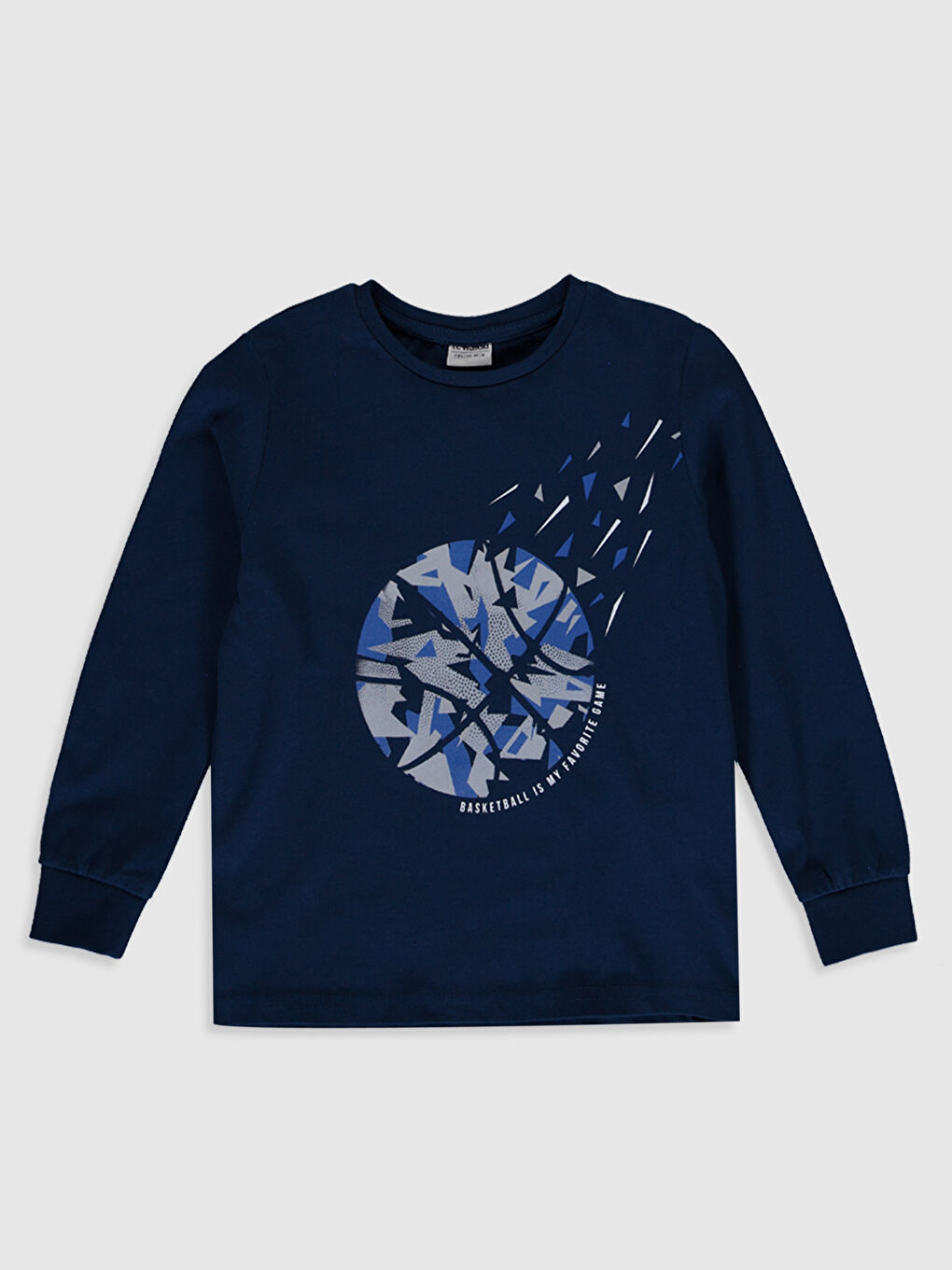 Футболка для хлопчиків з круглим вирізом горловини та довгим рукавом