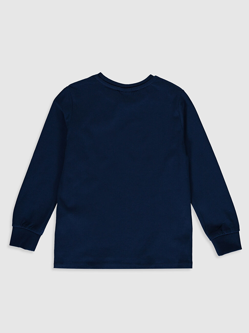 Футболка для хлопчиків з круглим вирізом горловини та довгим рукавом-1