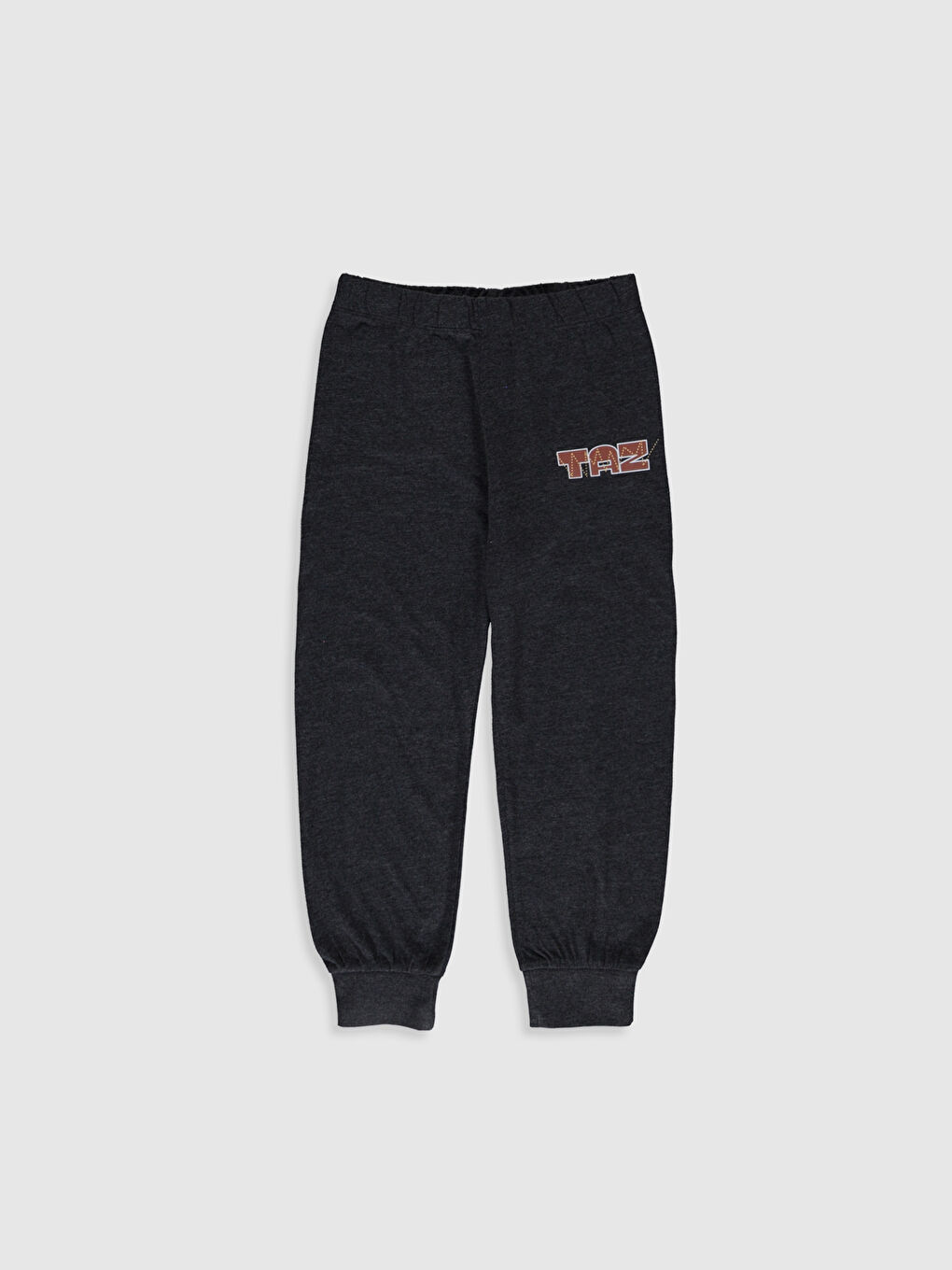 Gri Bisiklet Yaka Kısa Kollu Erkek Çocuk Pijama Takım-3