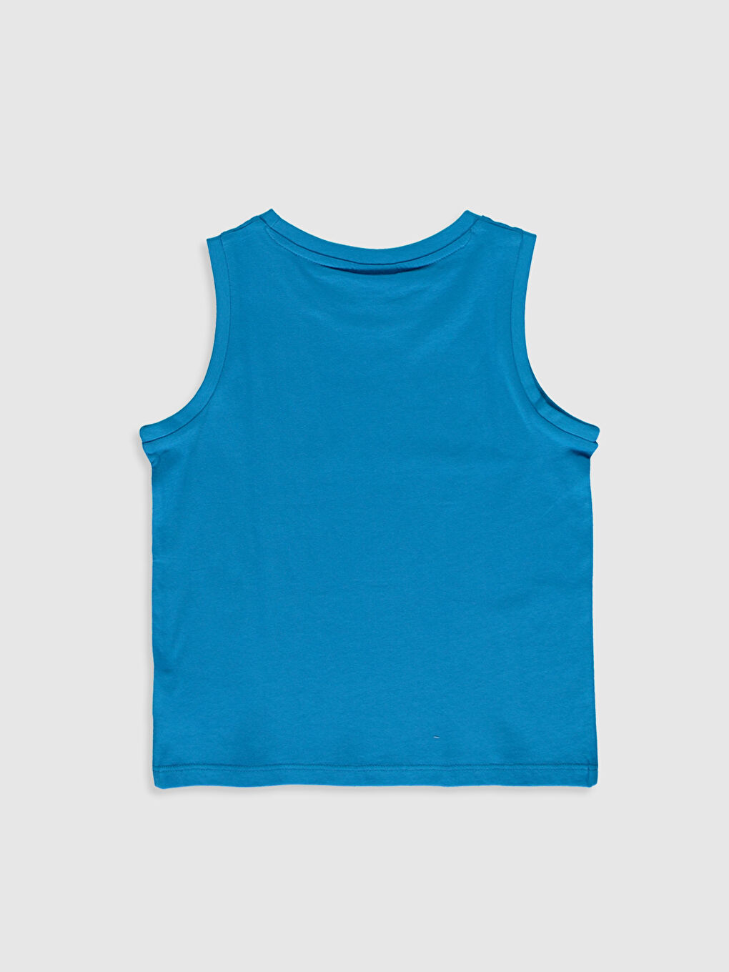 Хлопковая майка для мальчика с круглым вырезом и с принтом-1