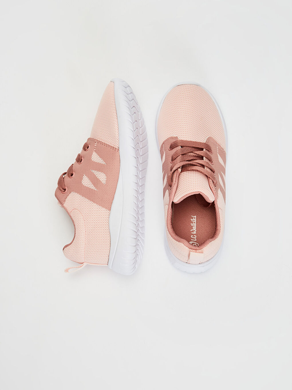 Pembe Kız Çocuk Bağcıklı Aktif Spor Ayakkabı-1