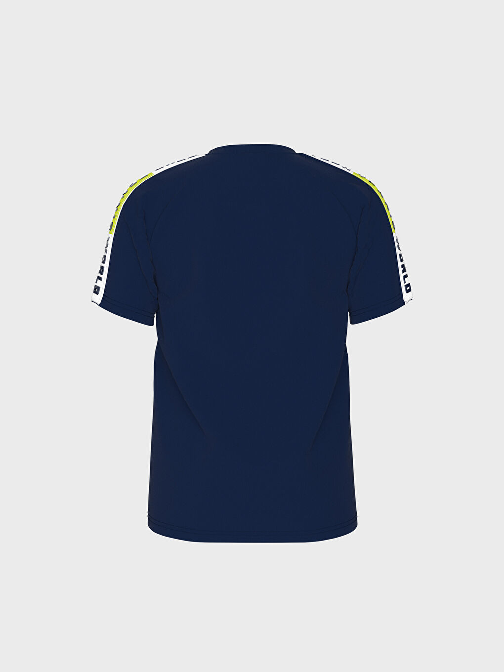 Lacivert Bisiklet Yaka Kısa Kollu Erkek Çocuk Tişört-3