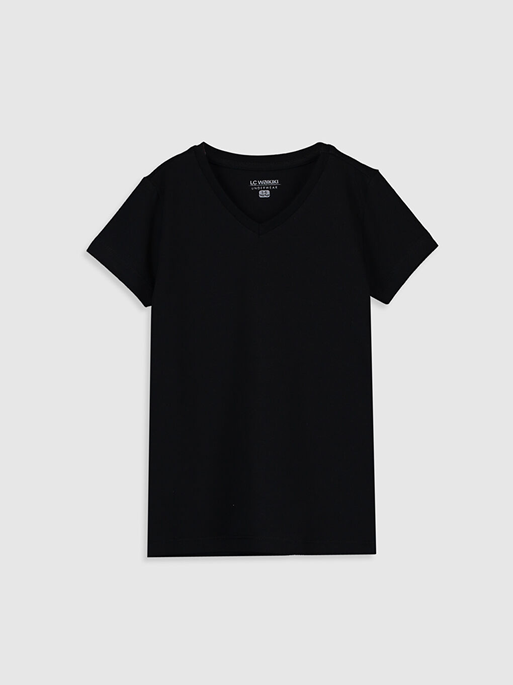 Débardeur Garçon Basique à Manches Courtes avec Encolure en V