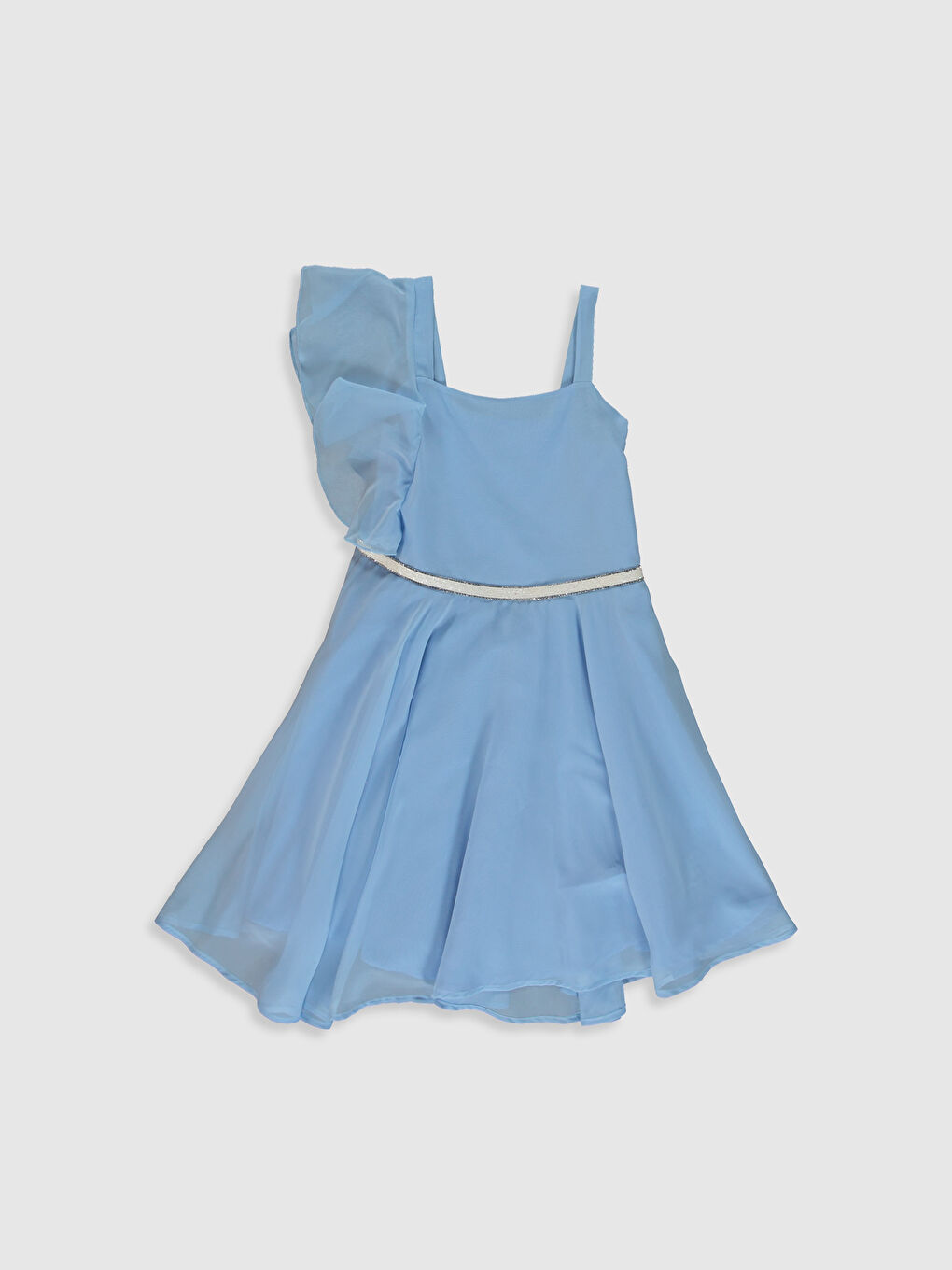 Mavi Kız Çocuk Elbise-1