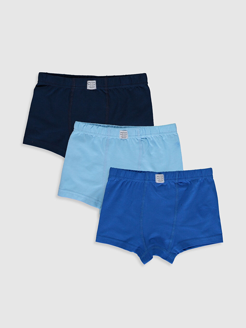 Mavi Erkek Çocuk Boxer 3'lü