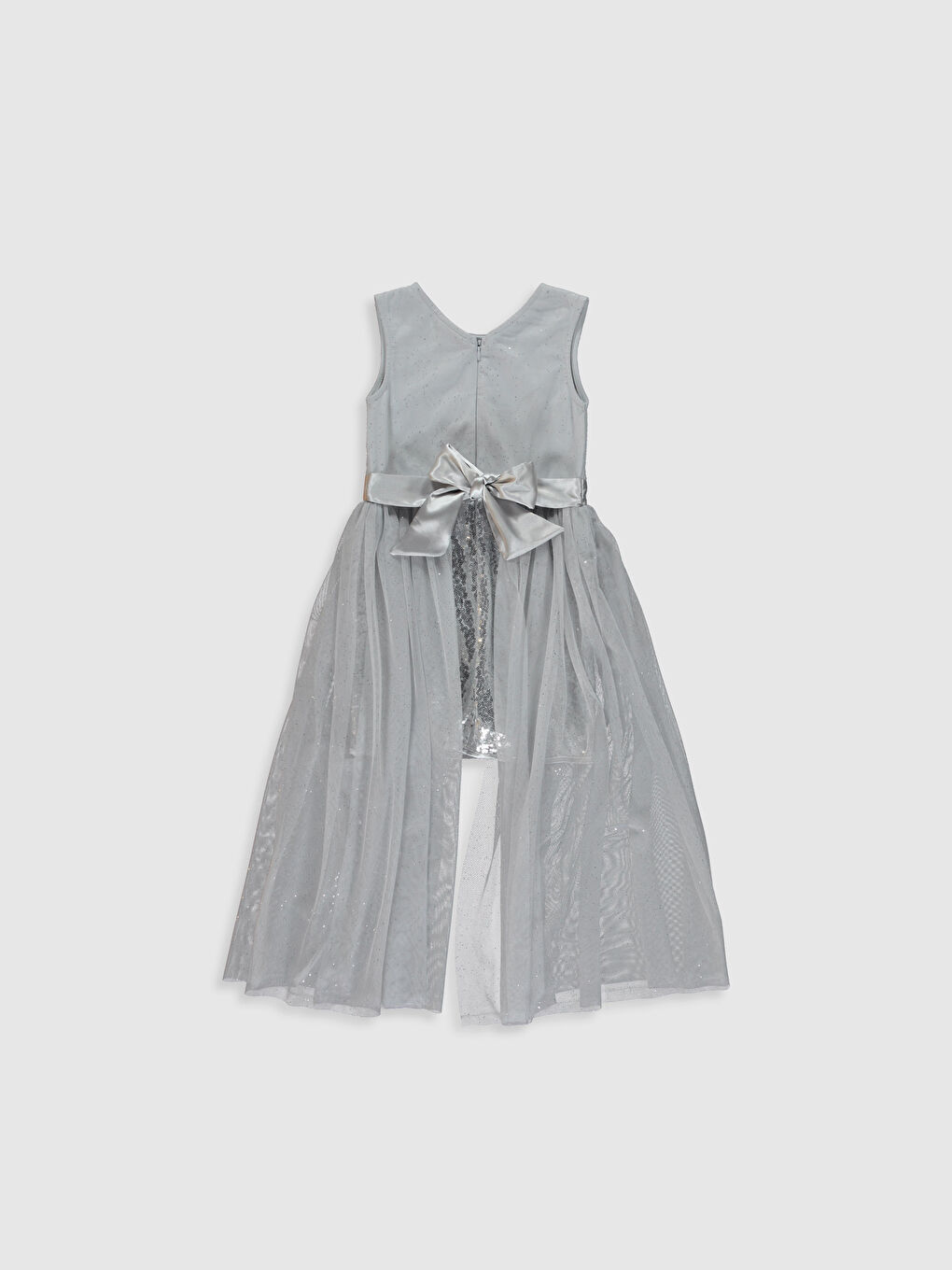 Robe en tulle pailleté pour fille-2
