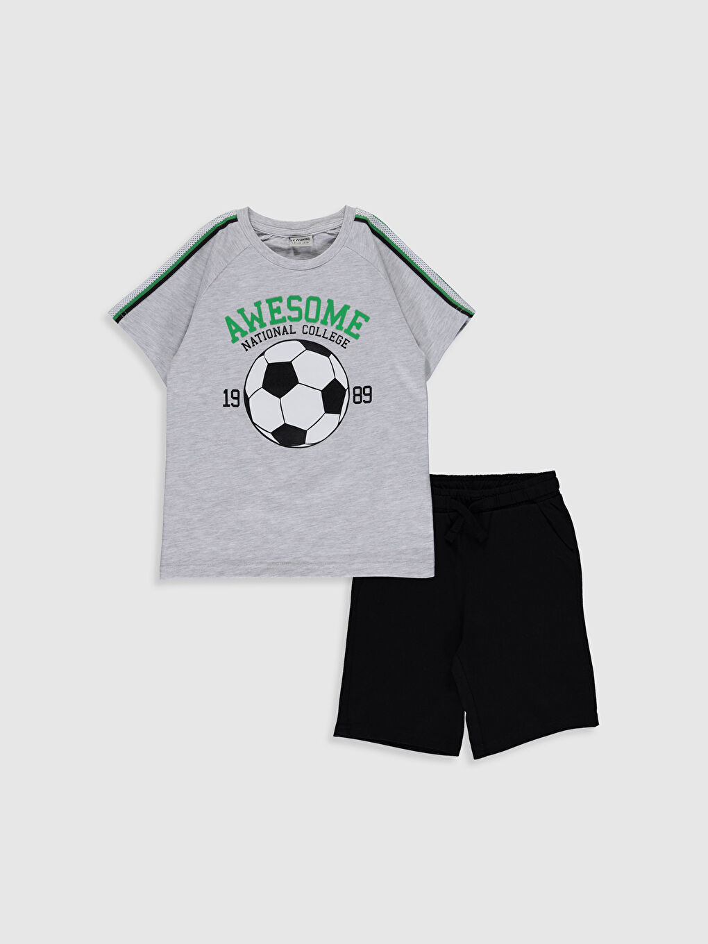Crew Neck Short Sleeve Boys Suit