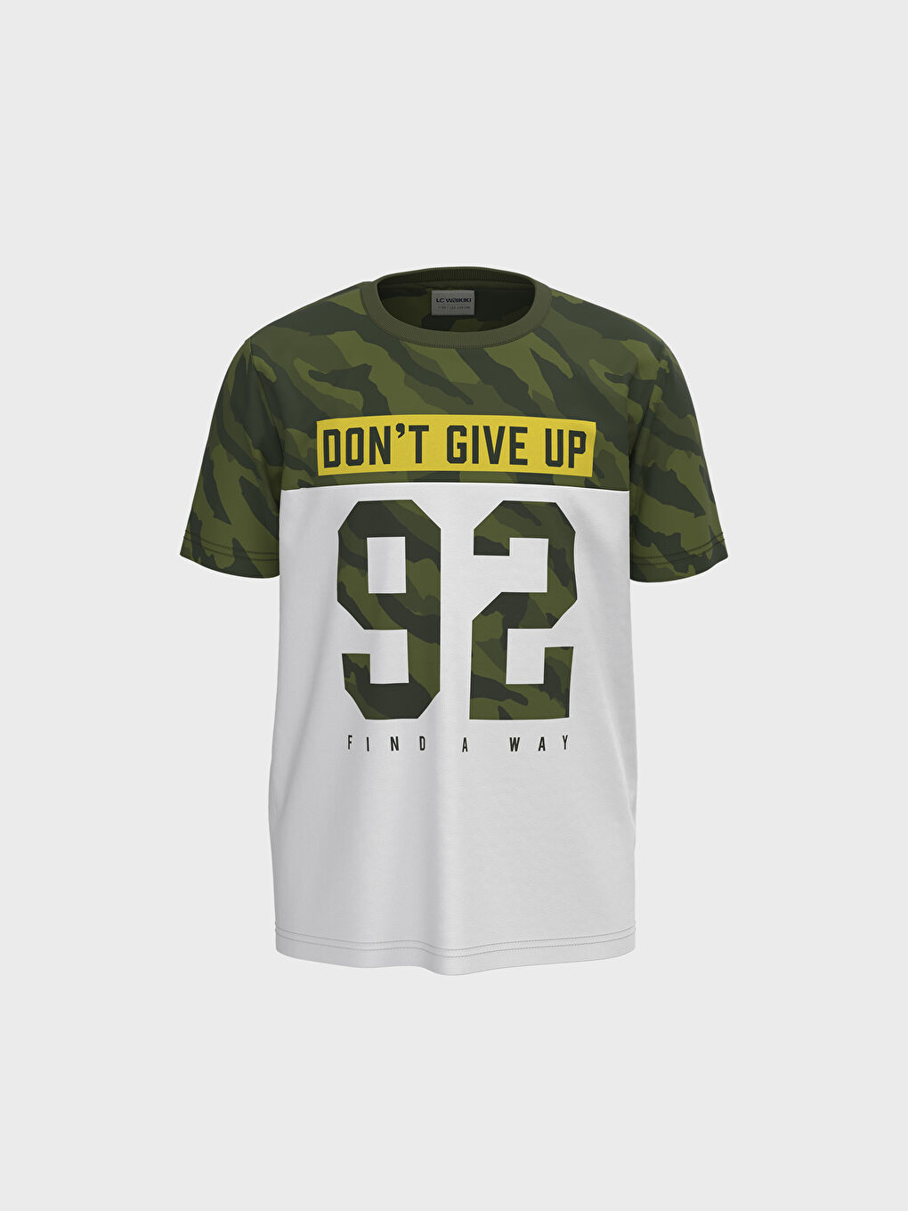 Haki Bisiklet Yaka Kısa Kollu Erkek Çocuk Takım-1