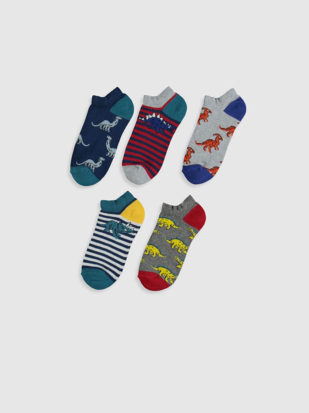 Karışık Erkek Çocuk Patik Çorap 5'li-1