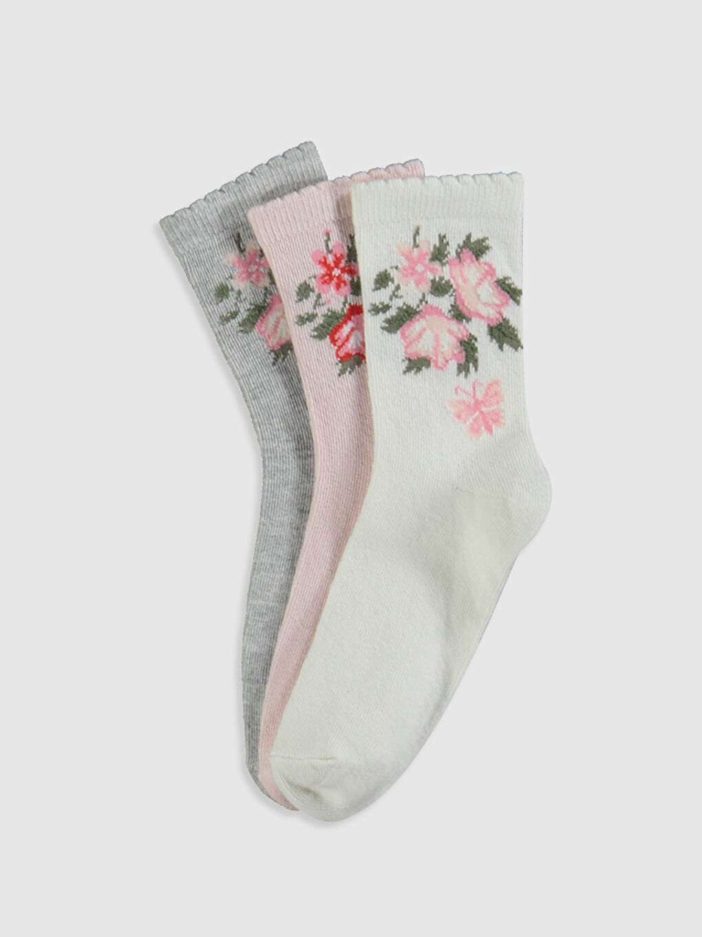 Девочки экрю Носки до щиколотки