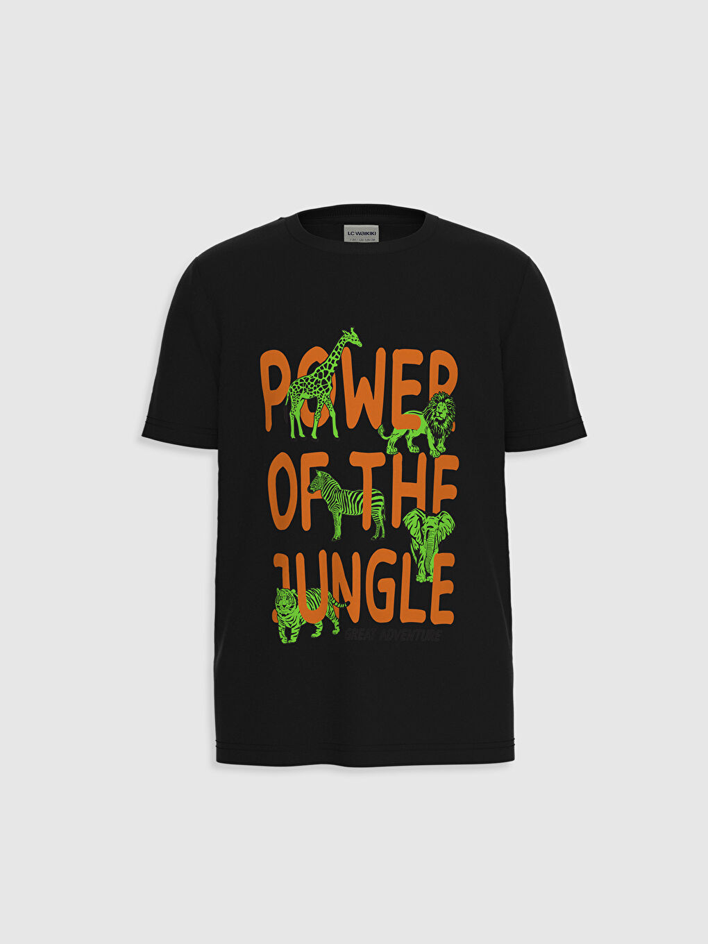 Siyah Erkek Çocuk Karanlıkta Parlayan Tişört-3