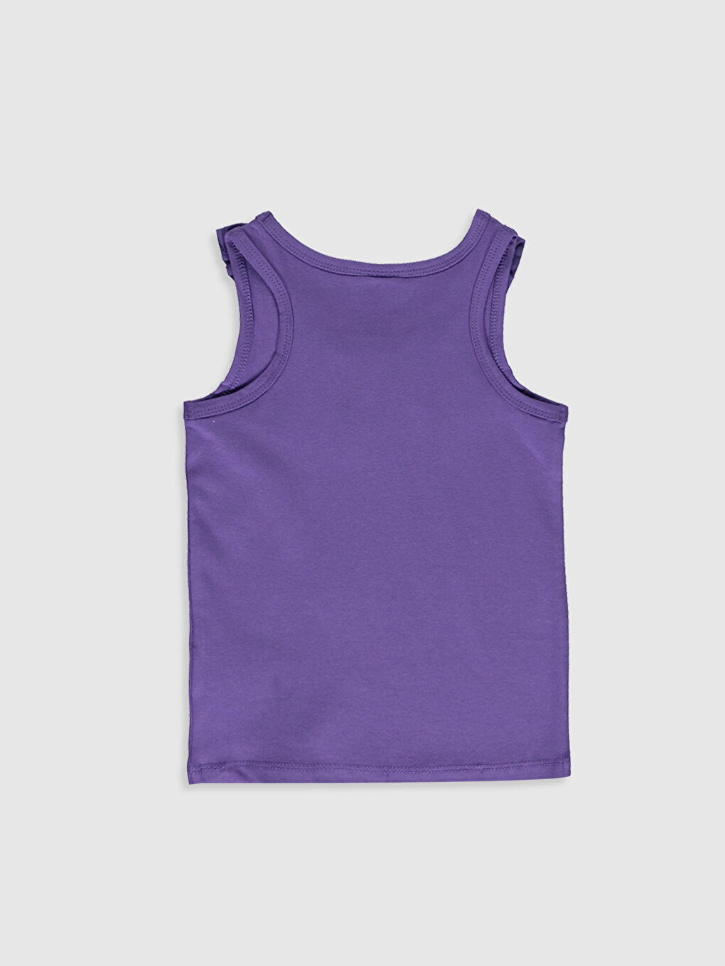 Girl's Ruffled Cotton Tank Top-1