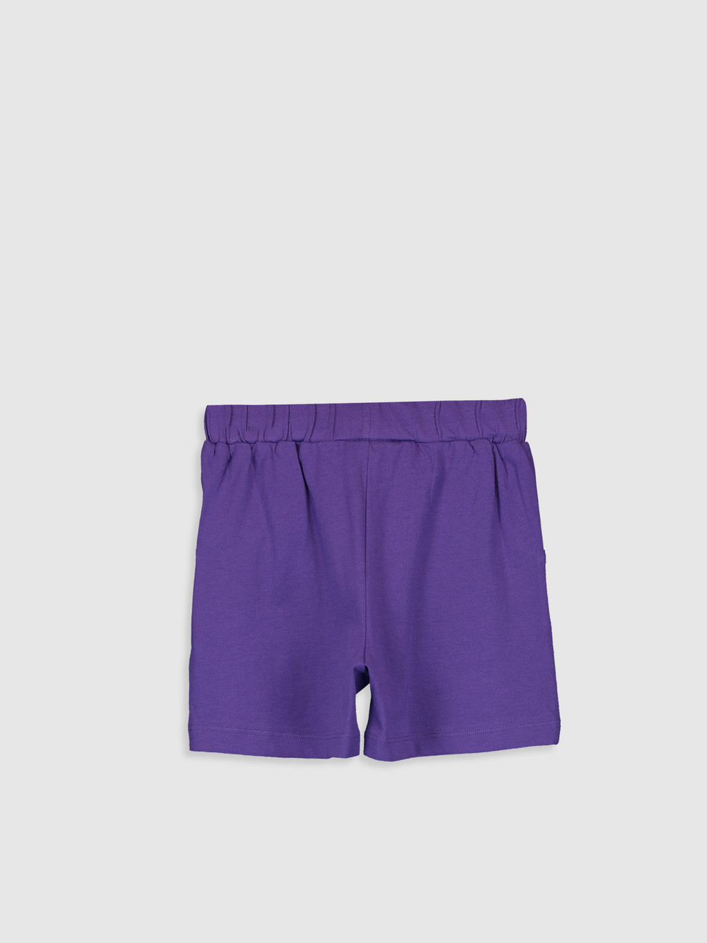 Pantaloni Scurți Basic Cu Talie Elastică Pentru Fată-1