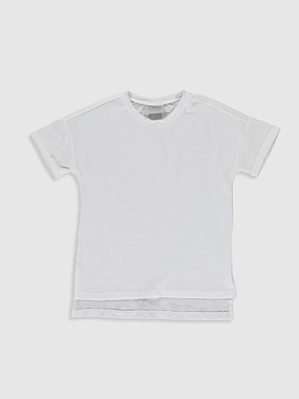 Crew Neck Short Sleeve Girls' T-Shirt