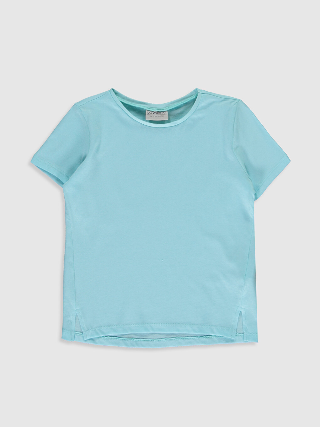 Crew Neck Basic Short Sleeve Girls' T-shirt